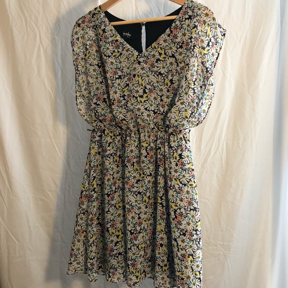 By&By black floral mini tank dress *lowest price*